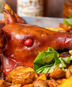 pečené prasiatko reštaurácia domino